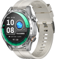 Haylou Solar 5 silver AMOLED smartwatch with premium circular design