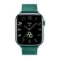 HONOR Watch 5 premium smartwatch with green leather strap, stylish design, AMOLED display, GPS, and health scan features.