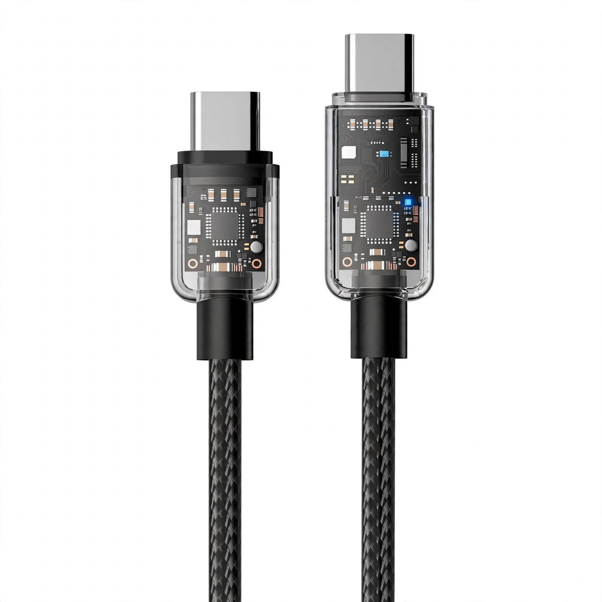 Faster D6 Pro 65W Type-C to Lightning & Type-C Cable – 65W listed rating & two listed connector types