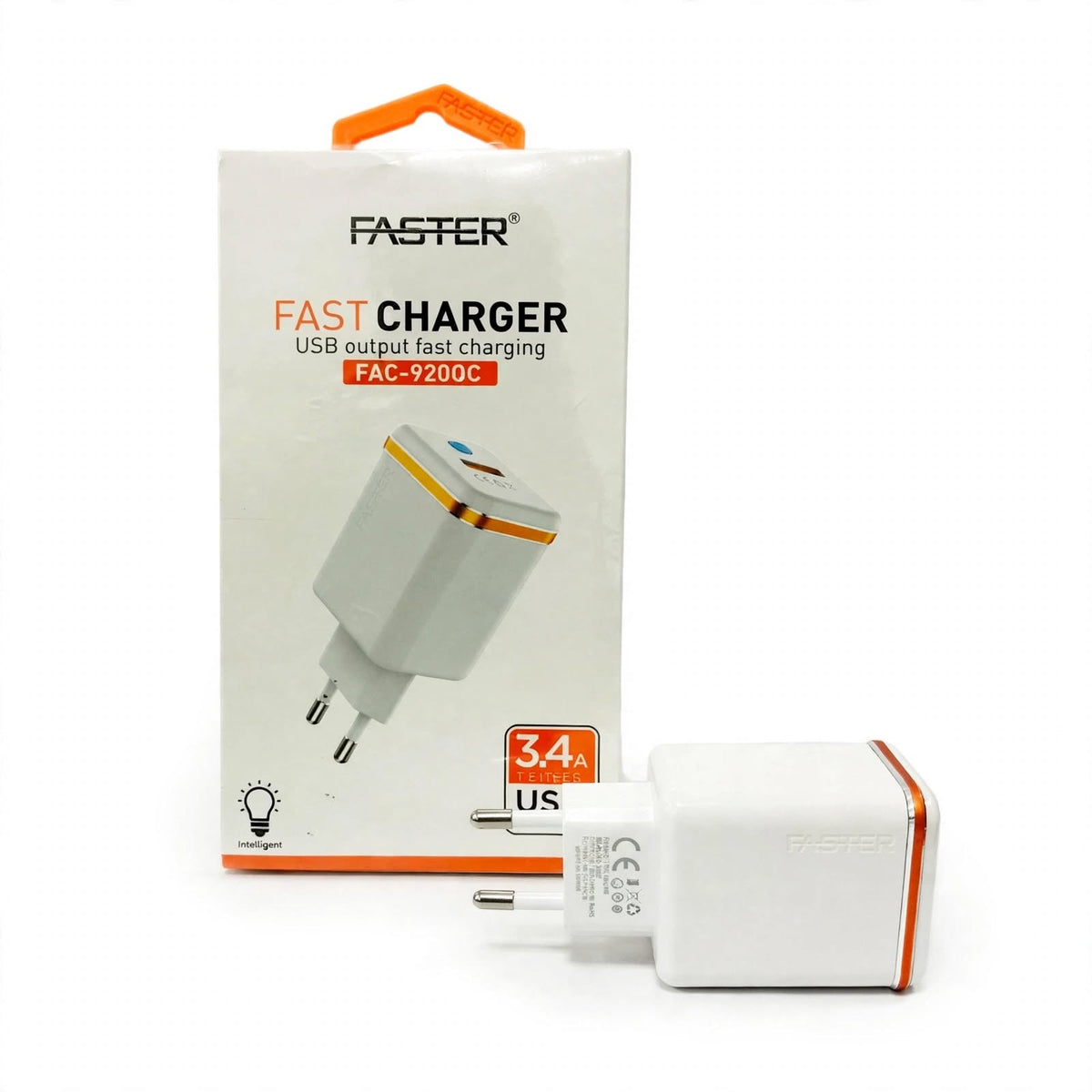 Faster FAC920 3.4A Fast Charger Android – 3.4A Rated Charging, Android Device Support