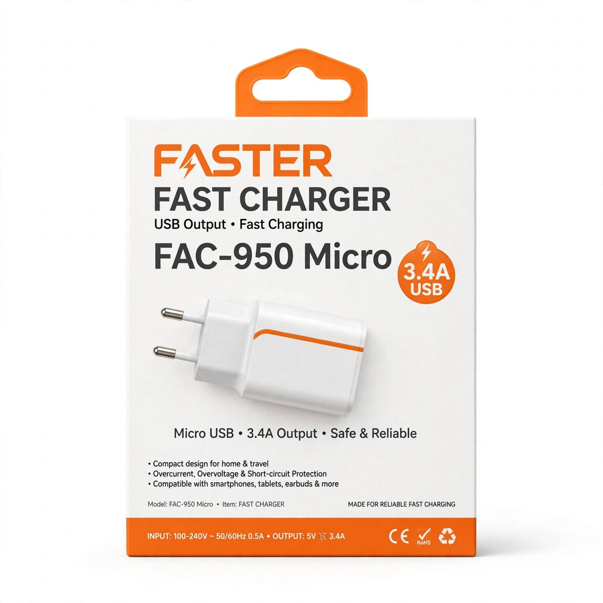 Faster FAC950 Charger Micro – Micro-USB Device Support, Daily Home Power