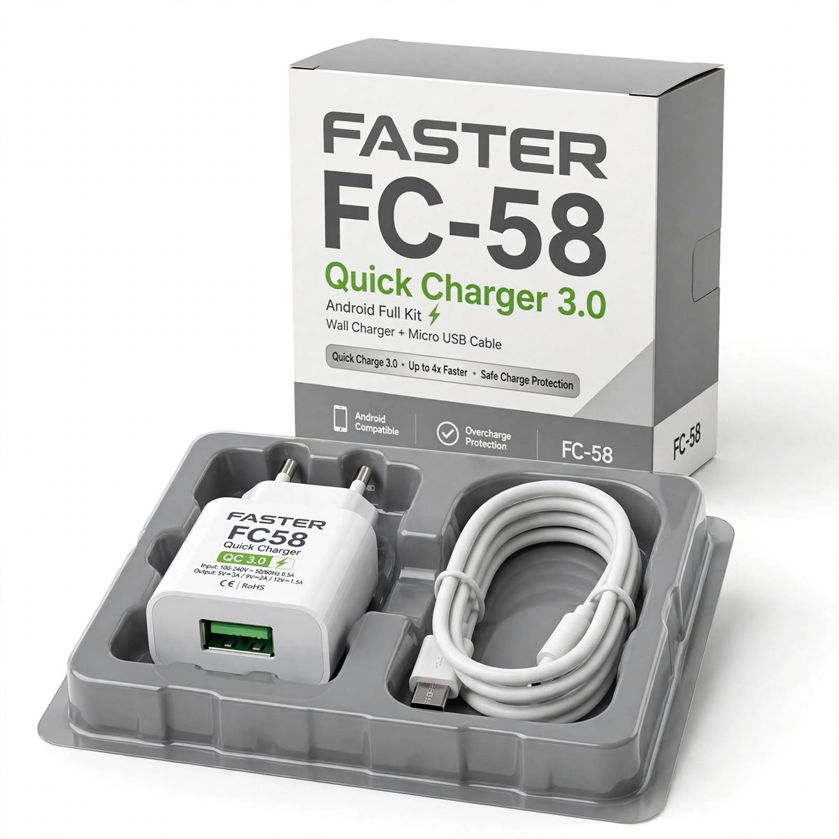 Faster FC58 3.0 Quick Charger Android – Quick Charge 3.0, Android Device Support