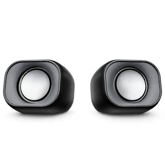 Meetion MT-SP2010 Desktop Speakers with Wired Stereo Audio, 3.5mm Input & Desk Design