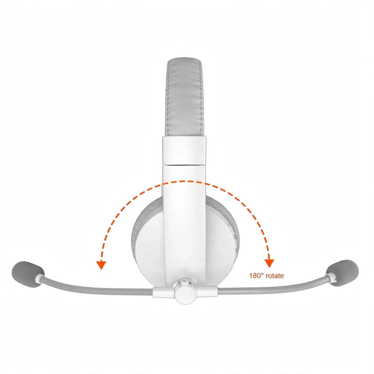 Meetion MT-BTH002 Bluetooth Office Headset with Single-ear Fit, Wireless Calls & Boom Mic