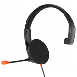 Meetion MT-HP002U USB Office Headset with Single-ear Fit, USB Audio & Boom Mic