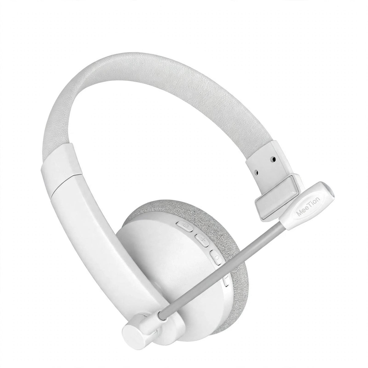 Meetion MT-BTH002 Bluetooth Office Headset with Single-ear Fit, Wireless Calls & Boom Mic