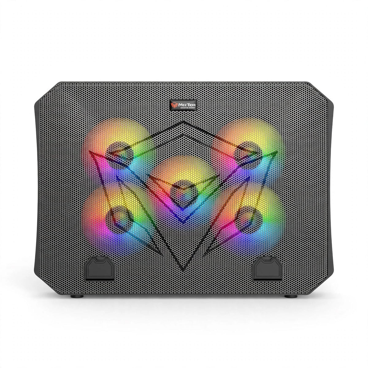 Meetion MT-CP3030 Laptop Cooling Pad with Five Fans, RGB Light & Adjustable Height