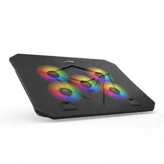 Meetion MT-CP3030 Laptop Cooling Pad with Five Fans, RGB Light & Adjustable Height