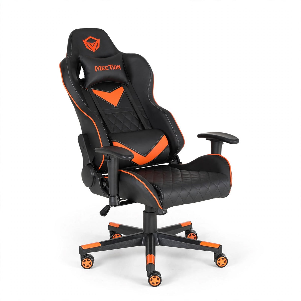 Meetion MT-CHR14 Gaming Chair with Reclining Backrest, Headrest & Lumbar Pillow