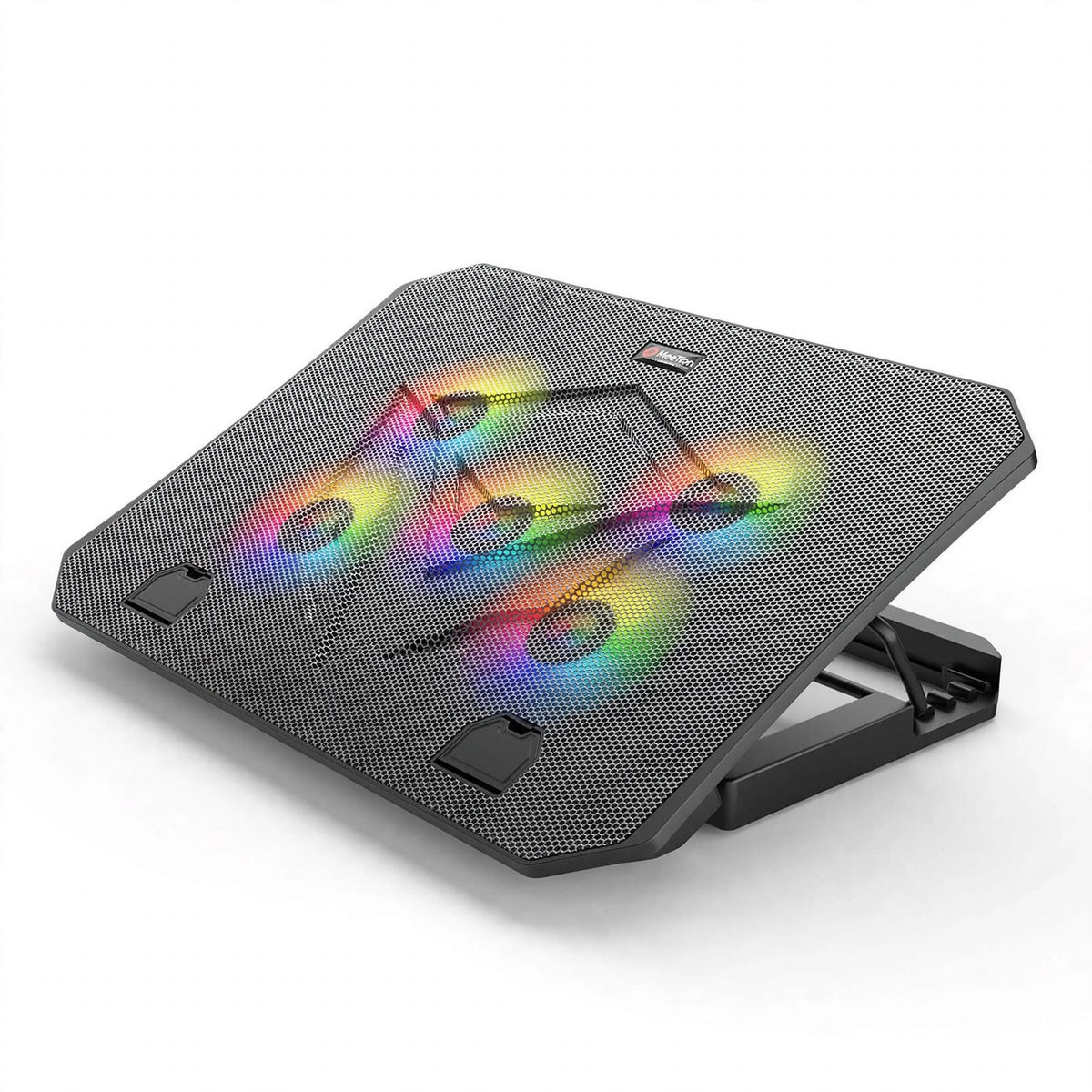 Meetion MT-CP3030 Laptop Cooling Pad with Five Fans, RGB Light & Adjustable Height