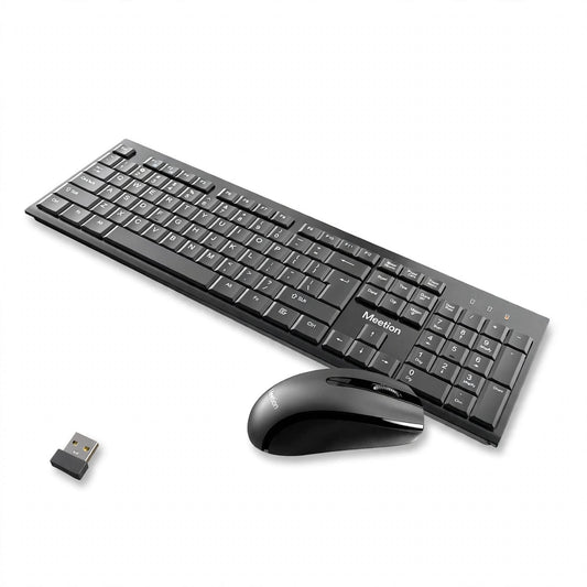 MEETION MT-C4120 Little – Compact Desk Setup, Wireless Use & Matching Mouse