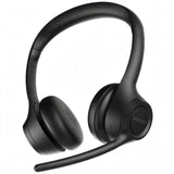 Meetion MT-H390BT Bluetooth Office Headset with Wireless Calls, Boom Mic & Lightweight Design