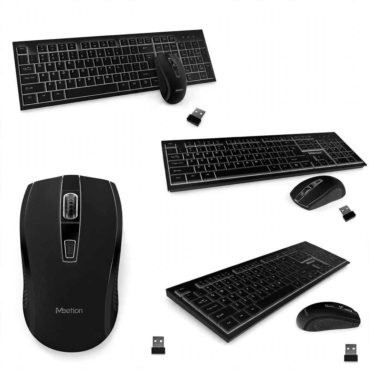 MEETION MT-C4120 Little – Compact Desk Setup, Wireless Use & Matching Mouse