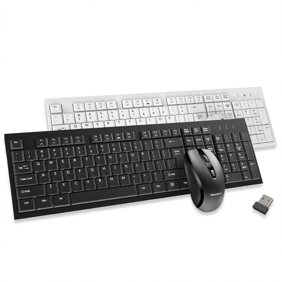 MEETION MT-C4120 Little – Compact Desk Setup, Wireless Use & Matching Mouse