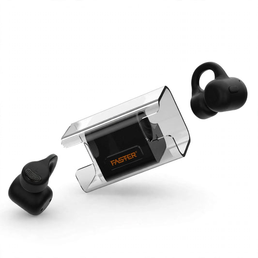 Faster FT01-A Airvibe | Open-Ear Fit, Wireless Audio & Black Finish