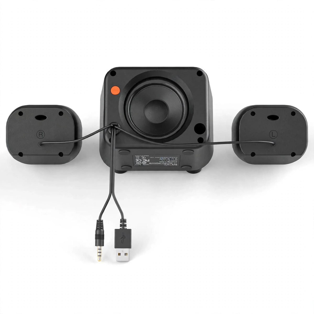 Meetion MT-SP2110 Bluetooth Desktop Speakers with Bluetooth, Wired Input & Volume Knob