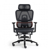 Meetion MT-CHR32 Gaming Chair with Mesh Back, Adjustable Support & Footrest