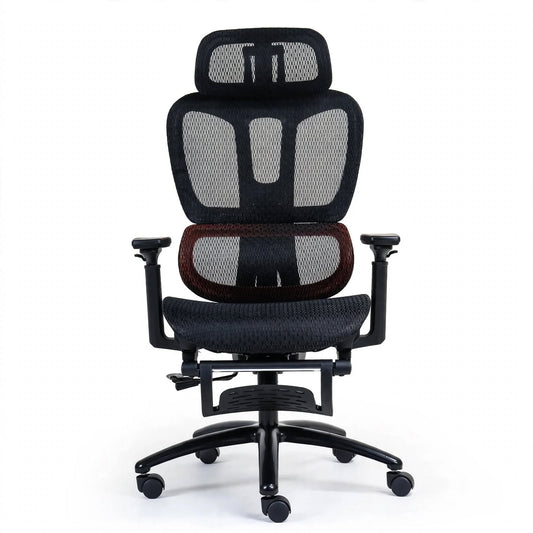 Meetion MT-CHR31 Gaming Chair with Breathable Mesh, Head Support & Footrest