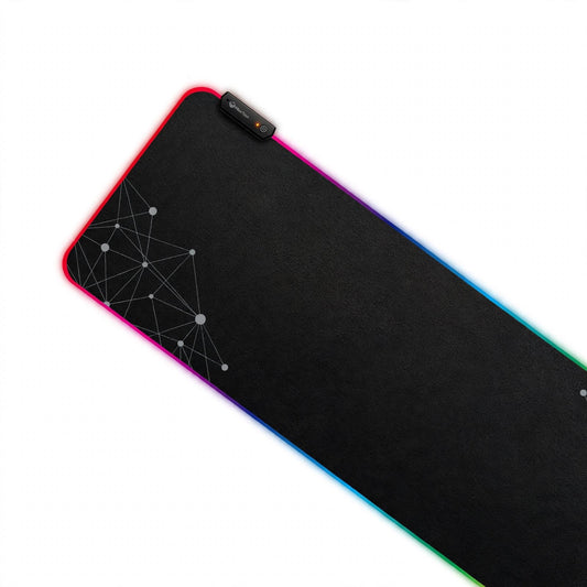 Meetion MT-PD121 RGB Gaming Mouse Pad with Extended Surface, RGB Light & Non-slip Base