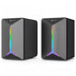 Meetion MT-SP2011 Desktop Speakers with Wired Stereo Sound, LED Light & Desktop Design
