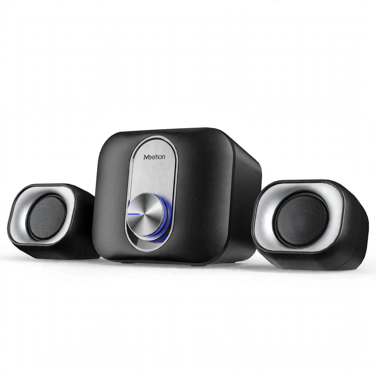 Meetion MT-SP2110 Bluetooth Desktop Speakers with Bluetooth, Wired Input & Volume Knob