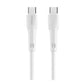 Infinix Cable XC53 White Type-C to Type-C 60W fast charging cable