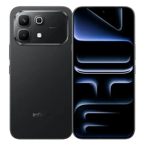Infinix Note 60 8GB RAM 256GB in black color front and back view
