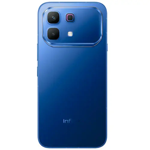 Infinix Note 60 blue color smartphone back view with dual camera design
