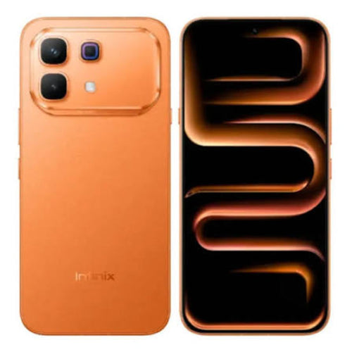 Infinix Note 60 Pro Orange 8GB 256GB front view high performance and premium finish design 
with  AMOLED display vibrant screen