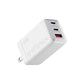 Infinix XDC95 68W GaN fast charger set in white with 100W Type-C braided cable