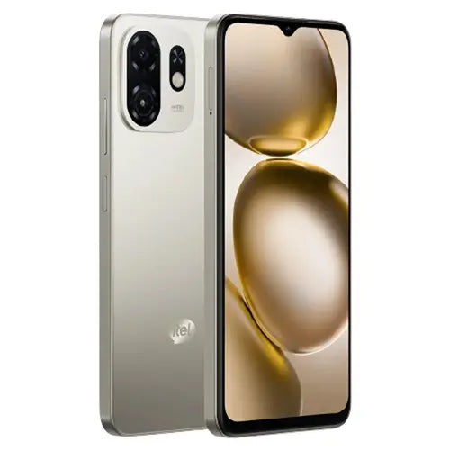 ITEL A100C Titanium Gold 4GB RAM 64GB ROM smartphone premium gold color design