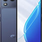 itel A200 blue color smartphone side angle view 4GB RAM 128GB storage device