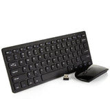 Alt text:
Jedel WS6100 ultra slim mini wireless keyboard and optical mouse set in black