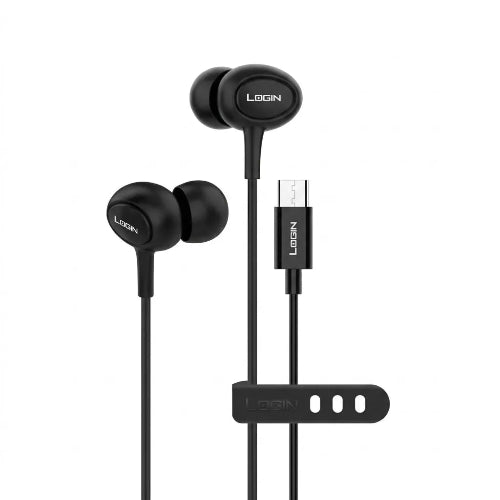 Login L-310 Type-C Handsfree Earphones for Clear Sound and Everyday Listening