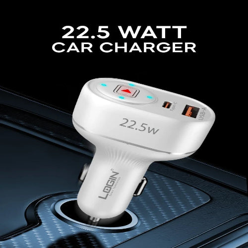 Login L-600 Driveon 22.5W Car Charger for Fast and Convenient Charging on the Go