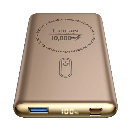 Login L-712 Magna 10000mAh Power Bank for Portable Charging and Everyday Use