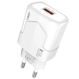 LOGIN LT-QC50 18W Super Quick USB wall charger showing Auto-ID QC18W fast charging port for Dynsol PK Pakistan.