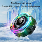 Memo CX15 RGB digital display phone cooler with Type-C power, magnetic clip support, and mobile gaming radiator for smartphone heat control.