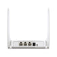 Mercusys AC10 WiFi router back view showing LAN ports, WAN port, power input and WPS reset button