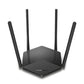 Mercusys MR30G AC1200 dual band Gigabit router front view with four external antennas