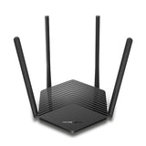 Mercusys MR30G AC1200 dual band Gigabit router front view with four external antennas