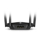 Mercusys MR60X AX1500 WiFi 6 router back view with Gigabit ports and four antennas.