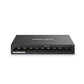 Mercusys MS110P 10-Port PoE+ desktop switch front view showing RJ45 ports and LED indicators
