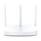 Mercusys MW306R 300Mbps Wireless N router front view with white body and three external antennas