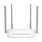 Mercusys MW325R enhanced wireless router front view showing white design and four external antennas.