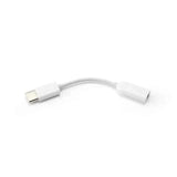 Mi Type-C to 3.5mm audio adapter with USB-C male and 3.5mm female connector