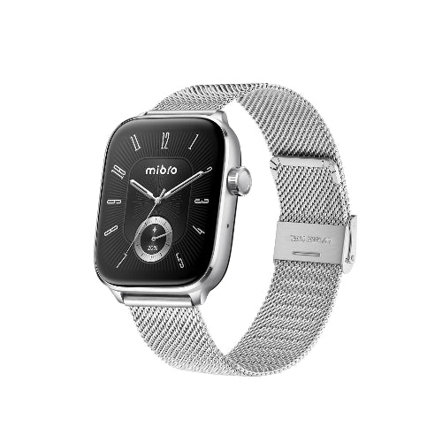 Mibro Watch Fit Silver Smartwatch with premium design, sports modes and smart health features