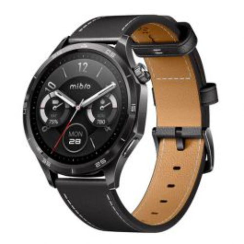 Mibro Watch GT black strap smartwatch with AMOLED display and GPS tracking