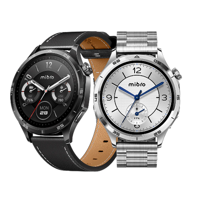 Mibro Watch GT premium AMOLED GPS smartwatch with stainless steel strap