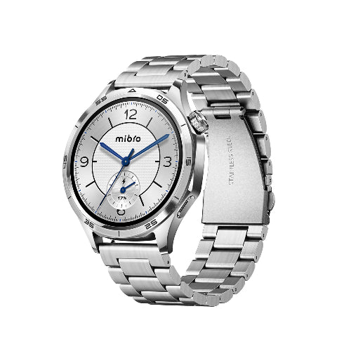 Mibro Watch GT silver stainless steel smartwatch design